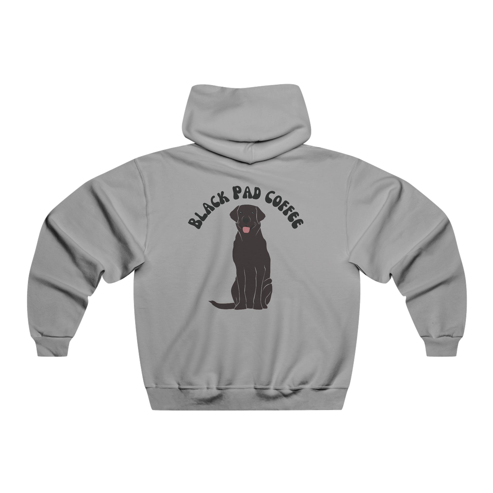 Hooded Black Dog Sweatshirt Black Pad Coffee Company